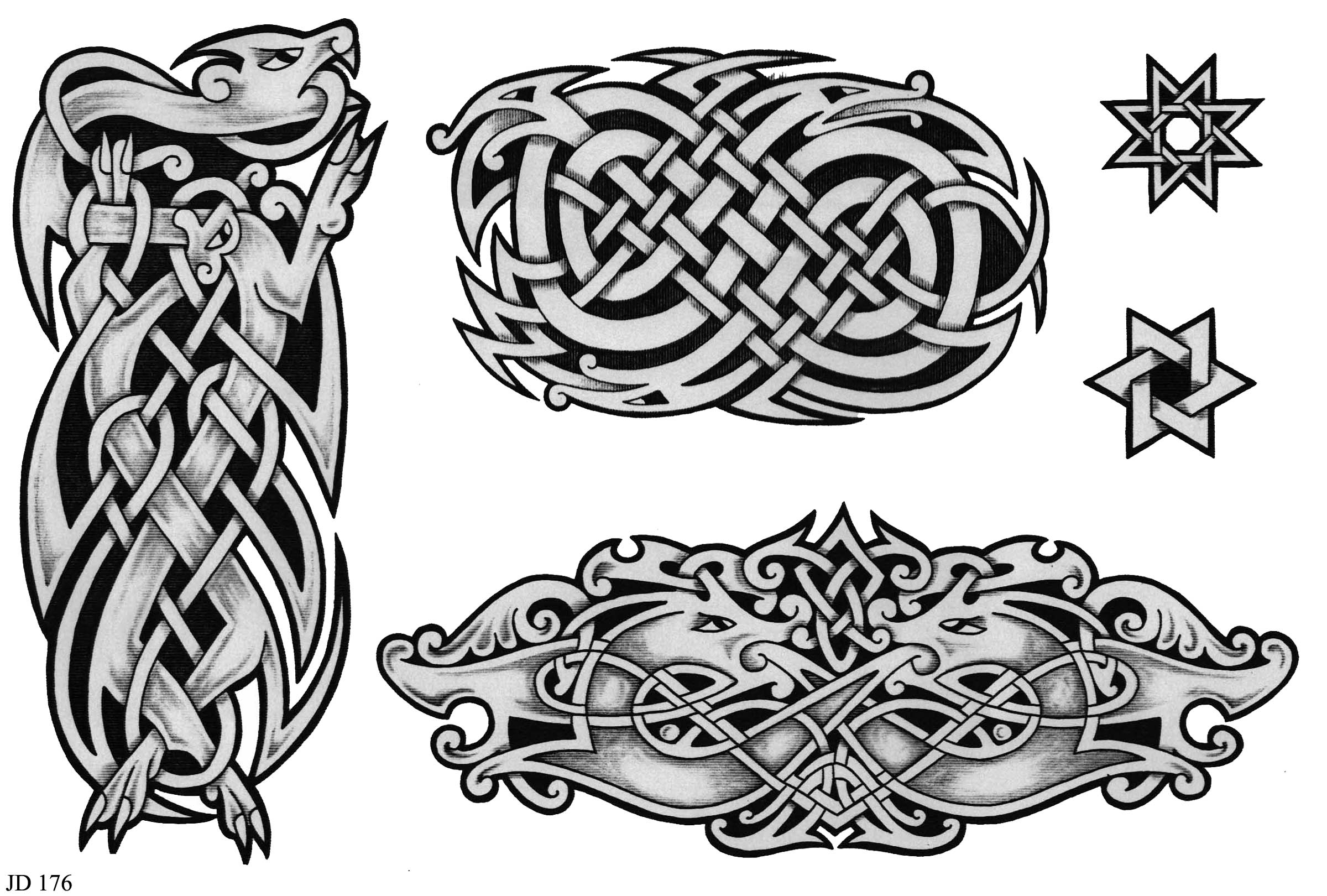 Celtic Tattoo Designs Sheet 176